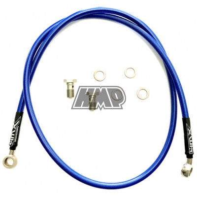 Malha aço frente / trás YAMAHA DT 50 LC / LCD / LCDE / azul - 4MX